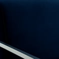 thumbnail image 6 of Nicole Miller Velvet Accent Chair Santana Upholstery, Navy/Chrome, 6 of 9