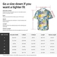 thumbnail image 5 of Sikiie Cute Poodle Dog Print Men's Hawaiian Shirt, Summer Beach Button Pocket Short Sleeve T-Shirt,Large, 5 of 7