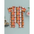 thumbnail image 4 of Coduop Baby Boys Girls Jumpsuit,Short Sleeve Crew Neck Bull Head Summer Bodysuit Playsuits, 4 of 7