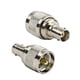 thumbnail image 2 of Enchufe macho UHF de 1/2/4/5 piezas a conector coaxial BNC hembra Jack RF convertidor de adaptador coaxial recto niquelado UHF a conector coaxial BNC Methold TX1026-04, 2 of 2