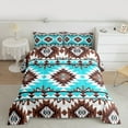 thumbnail image 2 of Manfei Hippie Geometric Aztec Bedding Comforter Set, Tribal Western Bohemian Twin Comforter Sets, Mandala Theme Reversible Bedding Set, Breathable Home Decor, 2 Pieces, 2 of 8