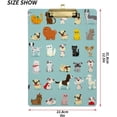 thumbnail image 2 of FMSHPON Dog Corgi Childish Cat Clipboard Hardboard Wood Nursing Clip Board and Pull for Standard A4 Letter 13x9 inches, 2 of 7