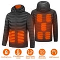 thumbnail image 7 of Heated Jacket for Men Women, Heated Jacket Long sleeve,  8 Areas Winter Heating Coat, Black XXL, 7 of 7