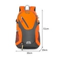 thumbnail image 3 of HAOAN 40L Outdoor Backpack Large-capacity Polyester Climbing Travel Knapsack (Red), 3 of 9