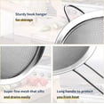 thumbnail image 2 of Fine Mesh Strainer, Stainless Steel Fine Mesh Sieve, Set of 3 Small Strainers Fine Mesh for Kitchen, Silver Colander Sieve Sifter with Long Handle,8cm 12cm 16cm 3pcs, 2 of 5