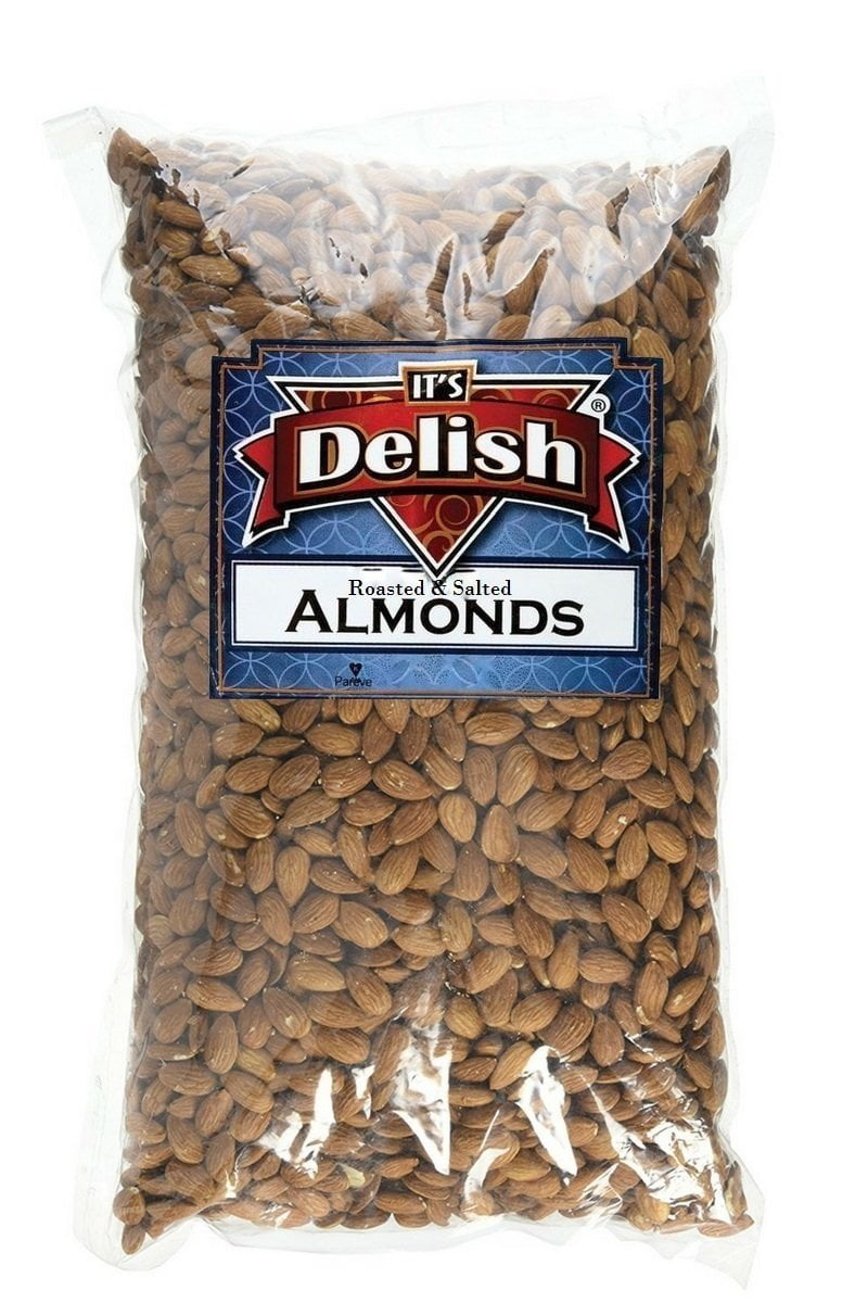 Gourmet Whole Almonds Roasted Salted by Its Delish, 2 lbs
