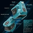 thumbnail image 4 of Power Inverter for Makita 18V Battery:  Portable Power Supply Inverter Convert - 200W DC 18V to AC 110V~120V Battery Powered Outlet with 2 USB&AC Power Station(Bare Tool Only), 4 of 15