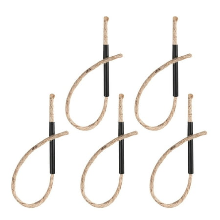 

Etereauty 5Pcs Camping Fire Starter Jute Rope with 5Pcs Handles Flame Starting Supplies