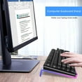 thumbnail image 3 of GFDYREE Clear 366 Kinds RGB Acrylic Tilted Full Size Computer Keyboard Holder,PC Keyboard Stand Tray Holder for Easy Ergonomic Typing and Working at Home and Office Upgraded Version, 3 of 7