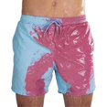 thumbnail image 1 of Magic Color Changing Beach Shorts Quick Dry Swimming Trunks For Adults And KidsL, 1 of 3
