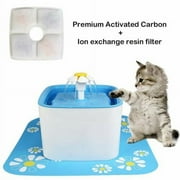 SHANNA Pet Fountain, 84oz/2.5L Automatic Cat Water Fountain Dog Water Dispenser for Cats, Dogs, Multiple Pets, With Free Silicone Mat