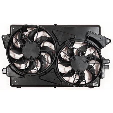 Agility Auto Parts 6016139 Dual Radiator and Condenser Fan Assembly for GM Specific Models