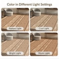 thumbnail image 7 of ODIKA 6'x9' Warm Earth Tones Pattern Washable Area Rug Geometric Stripes with Modern Accents Easy Care, Non-Shedding, for Queen Size Bedroom Under Bed Master Suite, 7 of 7