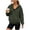 *Army Green, variant on VBVC Women's Full Zip Up Hooded Sweatshirt , Casual Long Sleeve Coat For Women , Ladies' Loose Fit Athletic Hoodie with Pockets,Army Green,S-2XL