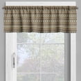 thumbnail image 2 of Ambesonne Savannah Valance Pack of 2, Ethnic Stripes Animals, 54"X12", Black and Brown, 2 of 5