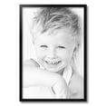 thumbnail image 2 of ArtToFrames 17" x 25" Satin Black Tall Picture Frame, 17x25 inch Black Wood Poster Frame (WOM-1852), 2 of 8