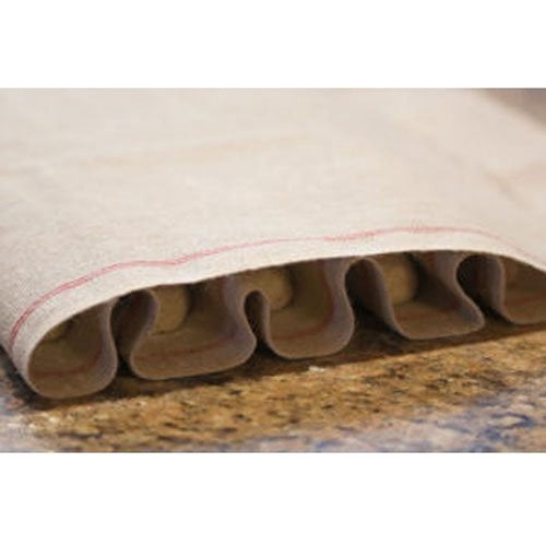Vollum Baker's Couche Proofing Cloth, 1 Roll 25.5 Inch x 131 Feet, 100% Pure French Flax Linen with Red Stripe
