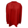 thumbnail image 4 of Long Sleeve High Neck Solid Color Pleated Casual Shirt For Everyday Wear, 4 of 4