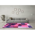 thumbnail image 3 of Ahgly Company Indoor Rectangle Abstract Purple Contemporary Area Rugs, 2' x 3', 3 of 4