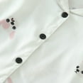 thumbnail image 2 of Gibobby Conjunto de Bebé A Niño Pijamas de manga larga para niños y niñas con estampado de animados, camisetas, pantalones, ropa de dormir(Blanco,4-5 Años), 2 of 5