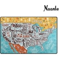 thumbnail image 3 of FREEAM American Map Non Slip Area Rug for Living Dinning Room Bedroom Kitchen, 3' x 5'(39 x 60 Inch), Educational USA Map Nursery Rug Floor Carpet Yoga Mat, 3 of 6