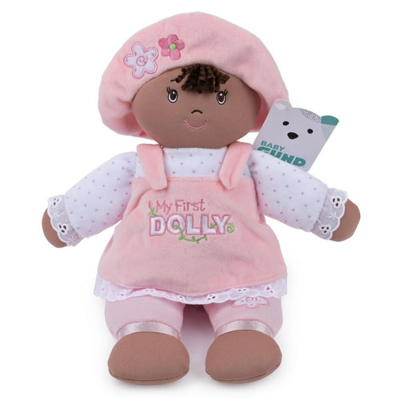 GUND Baby My First Dolly, Plush Doll for Babies and Toddlers, Pink/White, 13”