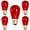red, variant on Red S14 LED Filament Bulbs - Box of 5