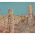 thumbnail image 3 of Giulio Aristide Sartorio 13x12 Black Modern Framed Museum Art Print Titled - Ruins, Tiahuanaco (1924), 3 of 5