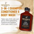 thumbnail image 2 of Shampoo Acondicionador y Lavado Corporal WOODYS 3 En 1 E00697795, 2 of 2