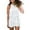 White, variant on Elegant Women's Summer Casual Sleeveless Ruffle Romper Jumpsuit with Round Neck Fashion Design