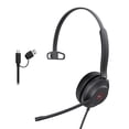 thumbnail image 1 of Auriculares Yealink UH37 USB monofónicos con cable y micrófono con cancelación de ruido, 1 of 6