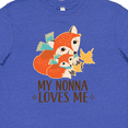 thumbnail image 4 of Inktastic My Nonna Loves Me Gift Cute Fox Youth T-Shirt, 4 of 5