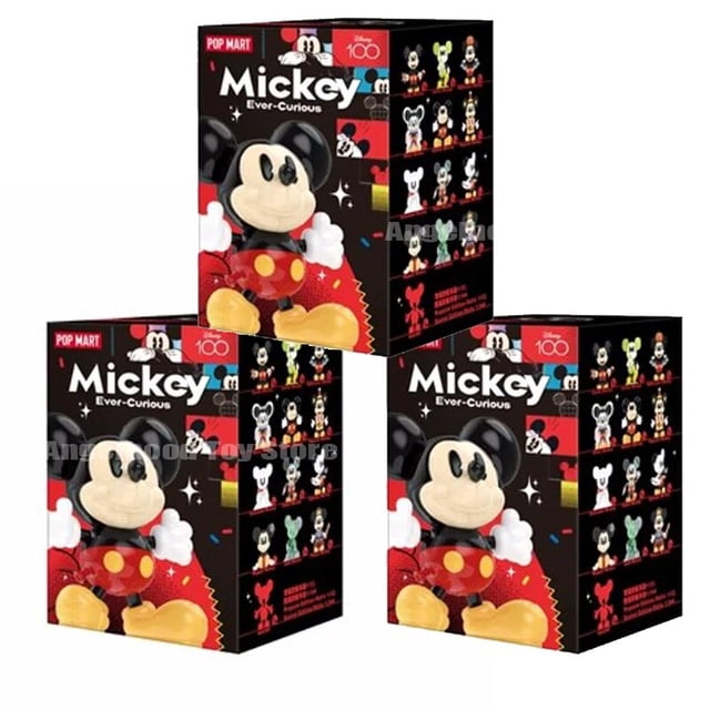 Caja ciega de Mickey Mouse de Disney, serie curiosa sin límites, caja sorpresa misteriosa, figura de Pvc, muñeca de 100 aniversario, juguetes preventa