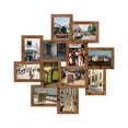 thumbnail image 6 of Photo Frame Picture Frame Family Friends Union Together L24 x H24 Gallery Collage Wall Hanging Photo Frame for 6" x 4" Photo - 12 Photo Sockets - Gold Edge, 6 of 8