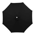 thumbnail image 2 of 6.5FT Patio Umbrella Replacement Canopy, Market Umbrella Top, Outdoor Table Umbrella Canopy for 6 Ribs, Canopy Only (Black), 2 of 5