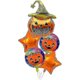 thumbnail image 1 of z Halloween Party Balloons - Foil Pumpkin and Star Bundle for Home Decor, 1 of 5