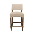 thumbnail image 2 of Edgar  41" Traditional Fabric/Wood Counter Stool in Natural, 2 of 5