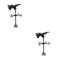 thumbnail image 2 of Moyic Weather Vane Metal Iron Wind Speed Garden Tool Wind Measuring Avión 2piezas, 2 of 4