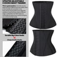 thumbnail image 4 of VASLANDA Women's Waist Trainer Corset Trimmer Belt Waist Cincher Body Shaper Slimming Sports Girdle Weight Loss Shapewear, 4 of 7