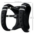 thumbnail image 3 of Soozier 22 lbs Weighted Vest, Weight Vest with adjustable Straps, 3 of 10