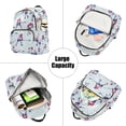 thumbnail image 5 of FORMRS Mini Backpack Purse for Women Travel Daypack Casual Shoulder Bag, Blue Ice Hockey, 5 of 7