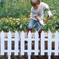 thumbnail image 5 of Wozhuo Plastic Fence PVC Garden Fence Outdoor Durable Easy Install Vegetable Protection, 5 of 6