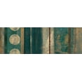 thumbnail image 2 of Silva, Roque 32x13 Gold Ornate Wood Framed with Double Matting Museum Art Print Titled - Bora Blue, 2 of 4