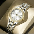 thumbnail image 3 of Womens Watch Luxury Diamond Analog Quartz Wrist Watches Silver Stainless Steel with Date Waterproof Ladies Dress Business Casual Bracelet Watch, 3 of 6