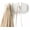 White, variant on Picket Wall-Mounted Coat Rack Rail Hook with 5 Retractable Wood Pegs – Modern, Space-Saving Storage Organizer, Black