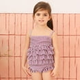 thumbnail image 2 of TOWED22 Girls One Piece Swimsuit Beach Bathing Suit Swimwear for Kids Children Swimming Suit(Purple,4-5 Years), 2 of 9