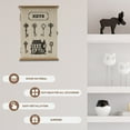 thumbnail image 6 of NUAHRHY Key Cabinet Wall Mount Wood Key Box Holder with 6 Hooks Vintage Decorative Key Organizer for Entryway Hides Clutter, 6 of 10