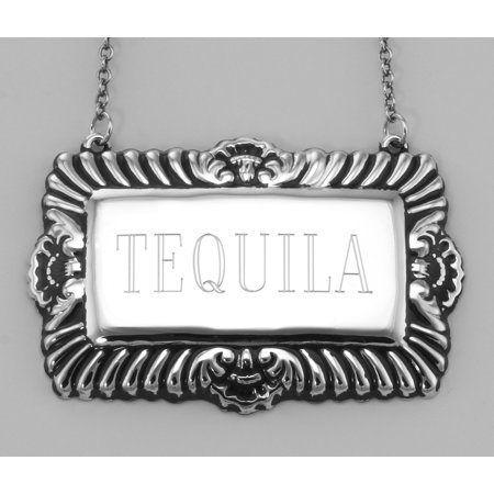 Herradura Silver Tequila - Tequila Liquor Decanter Label / Tag - Sterling Silver