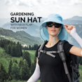 thumbnail image 5 of Sun Hats for Women Hiking Fishing Hat Wide Brim Hat with Large Neck Flap Sun Protection Hats for Men and Women, 5 of 6