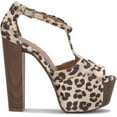 thumbnail image 6 of Jessica Simpson Dany Women's Peep Toe Heeled Platform Sandals Pumps, 6 of 7